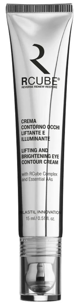 Rilastil RCube - Crema per il contorno occhi liftante e illuminante, tubetto da 15 ml
