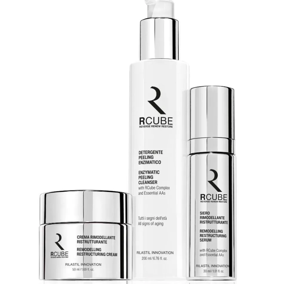 Rilastil RCube - Detergente Peeling Enzimatico, 200ml