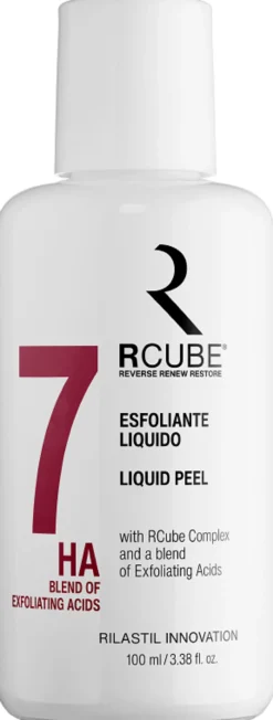 Rilastil RCube Esfoliante Liquido 7 - Esfoliante per il rinnovamento e le macchie, 100 ml