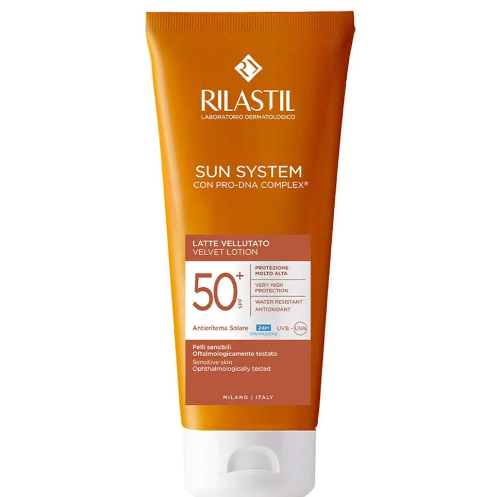 Rilastil Sun System - Latte Velluto SPF50+ Emulsione Viso e Corpo, 200ml