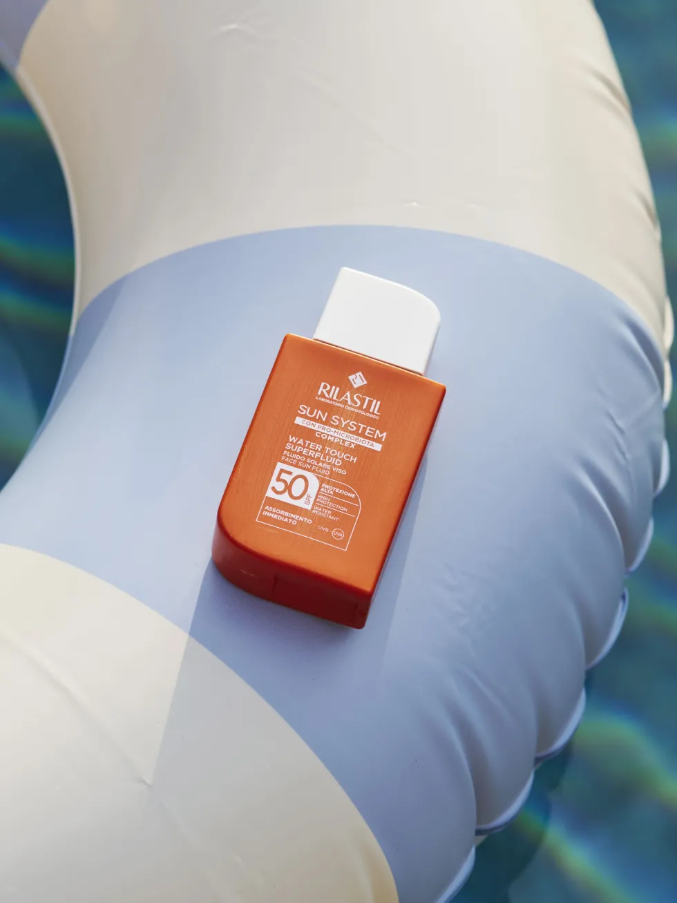 Rilastil Sun System Superfluid SPF 50 - Fluido solare protettivo e idratante per il viso, 50 ml