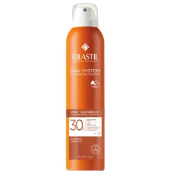 Rilastil Sun System - Transparent Spray SPF30 Protezione Solare Corpo, 200ml