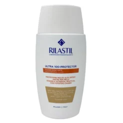 Rilastil Ultra 100-Protector Color Fluido Idratante Colorato SPF50+, 50ml