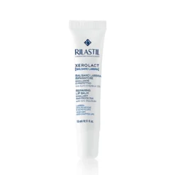 Rilastil Xerolact - Balsamo labbra riparatore ed emolliente contro le screpolature, 15 ml