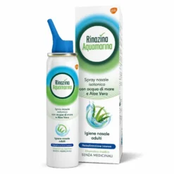Rinazina Aquamarina Spray Nasale Isotonico Intenso Lavaggio Nasale, 100ml
