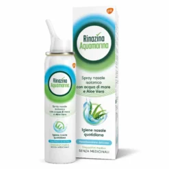 Rinazina Aquamarina Spray Nasale Isotonico Delicato Lavaggio Nasale, 100ml