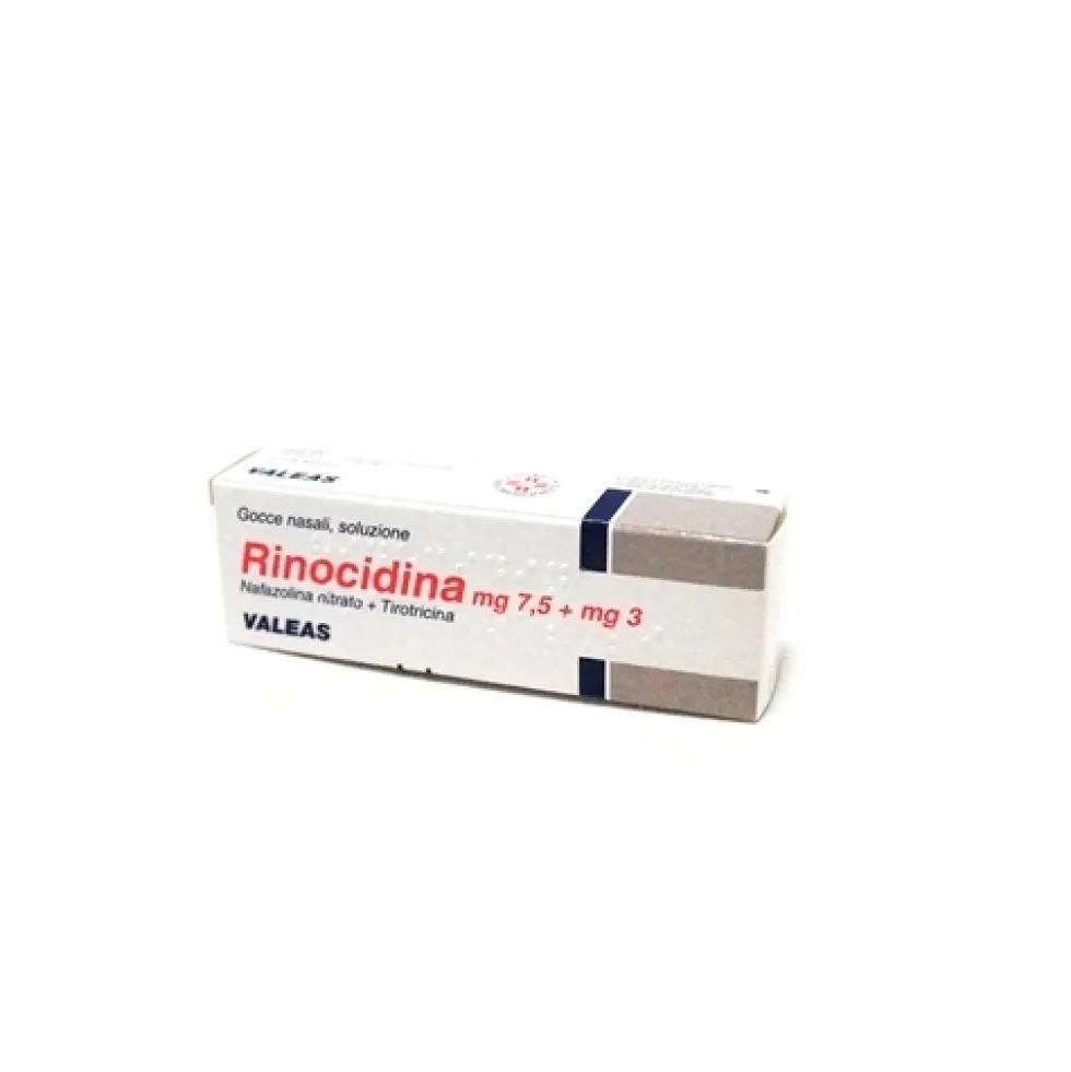 Rinocidina 7,5 Mg + 3 Mg Gocce Nasali, Soluzione 1 Flacone Da 15 Ml