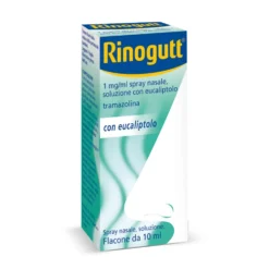 Rinogutt Spray Eucalipto Decongestionante della Mucosa Nasale per Adulti e Adolescenti 12+, 10ml