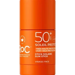 RoC Soleil Protect SPF50+ Stick solare Idratante per la protezione di viso e labbra, 15 g