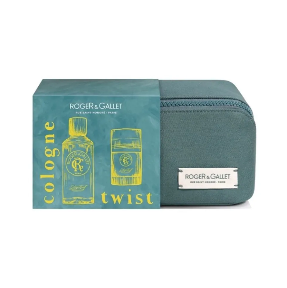 Roger&Gallet Cologne Twist - Cofanetto con acqua di colonia e deodorante energizzante, 100 ml e 50 g