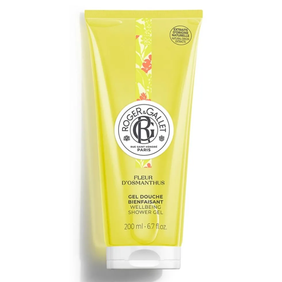 Roger&Gallet Fleur d'Osmanthus - Gel Doccia Mandarino Osmanto Benzoino, 200ml
