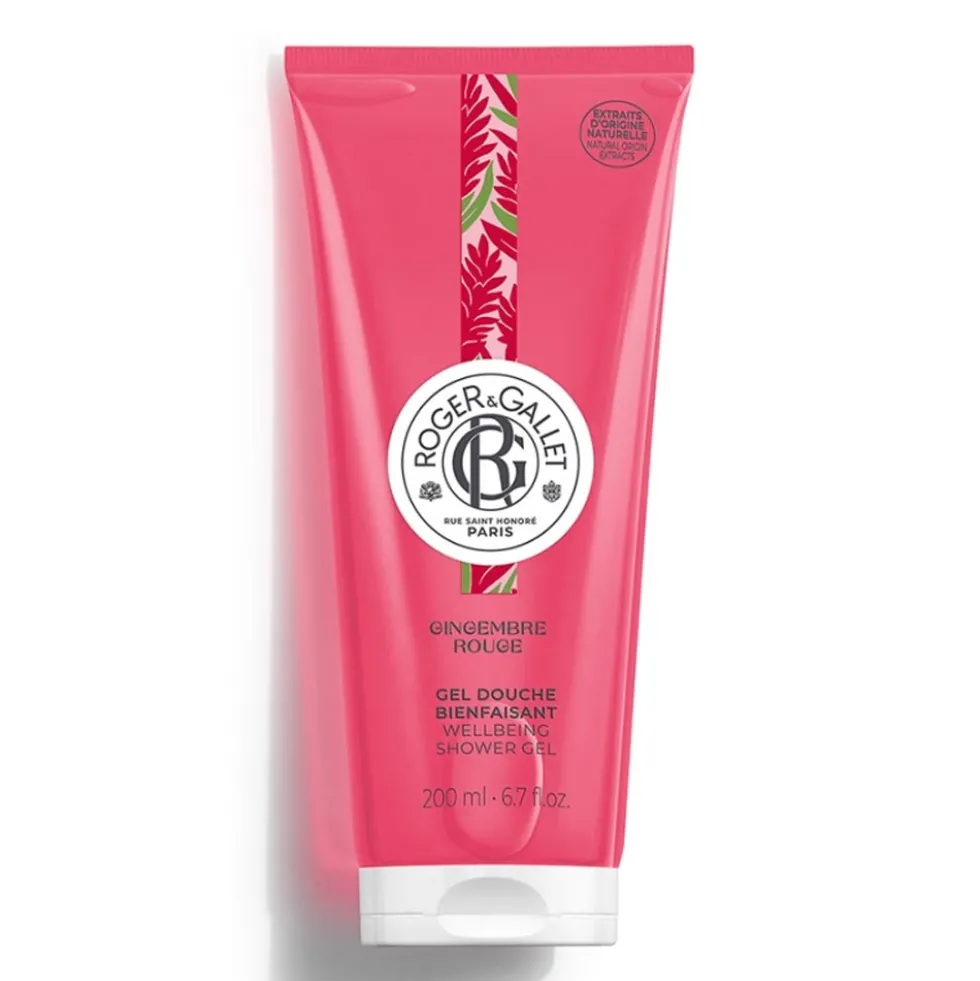 Roger&Gallet Gingembre Rouge - Gel Doccia Bacche Rosa Zenzero Benzoino, 200ml