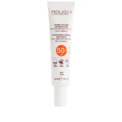 Rougj Crema Solare Viso 50+ Antimacchia Protezione solare molto alta per il viso, 40 ml