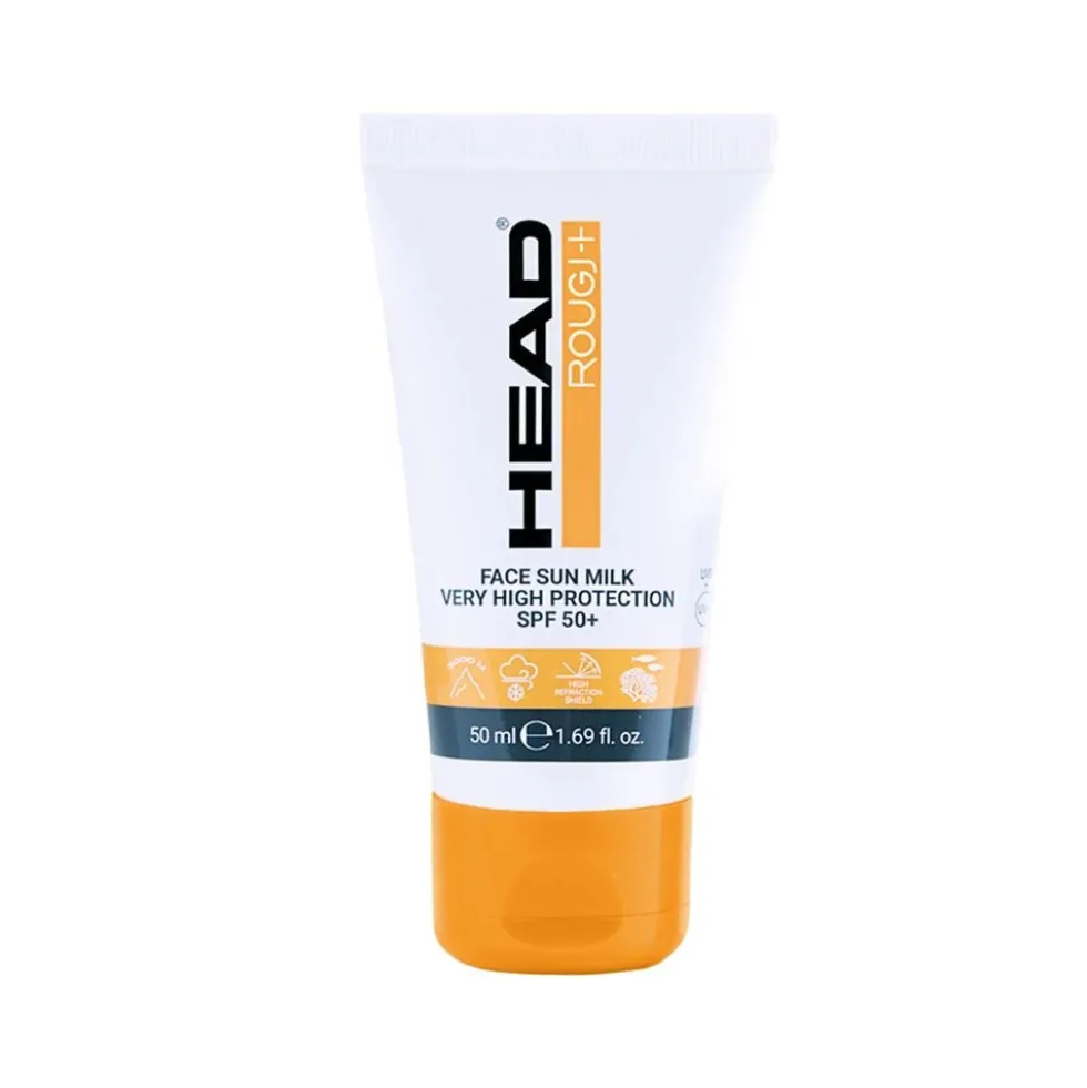 Rougj Head SPF50+ - Latte solare per il viso per lo sport e le condizioni estreme, 50 ml