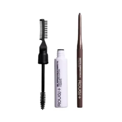 Rougj Kit Sopracciglia Perfette 02 Medium - Matita e gel per riempire e fissare, 2 pezzi
