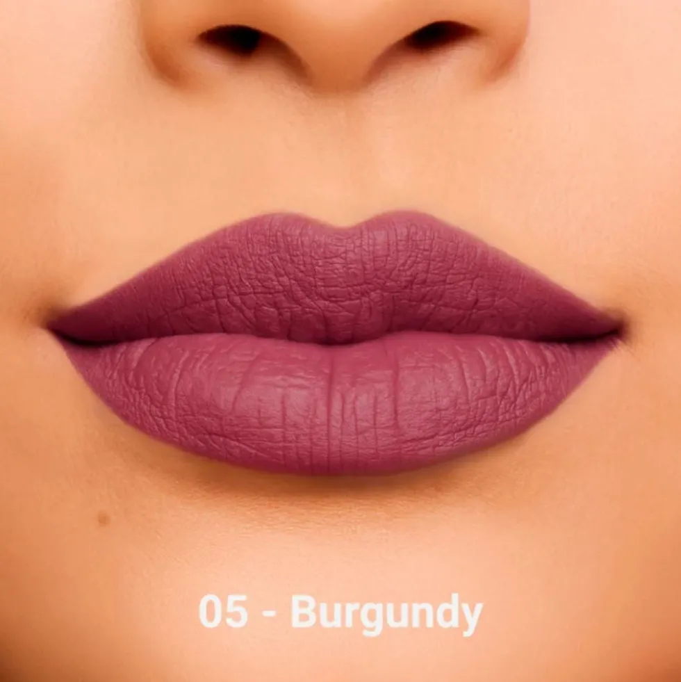 Rougj Matita labbra resistente all'acqua 05 bordeaux - Matita labbra a lunga tenuta, 1 matita