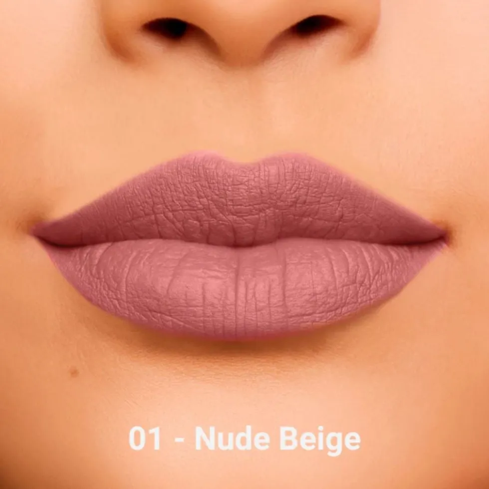 Rougj Matita Labbra Waterproof 01 Nude Beige - Matita labbra per un contorno preciso, 1 matita