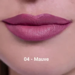 Rougj Rossetto Cremoso Colore Pieno 04 Mauve - Rossetto in stick emolliente dal colore intenso, 5 g