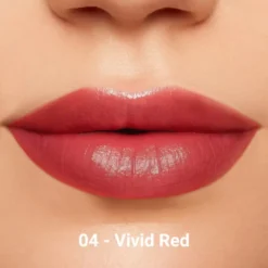 Rougj Rossetto Idratante Effetto Lucido 04 Rosso Vivo - Rossetto per idratare e illuminare, 5 g