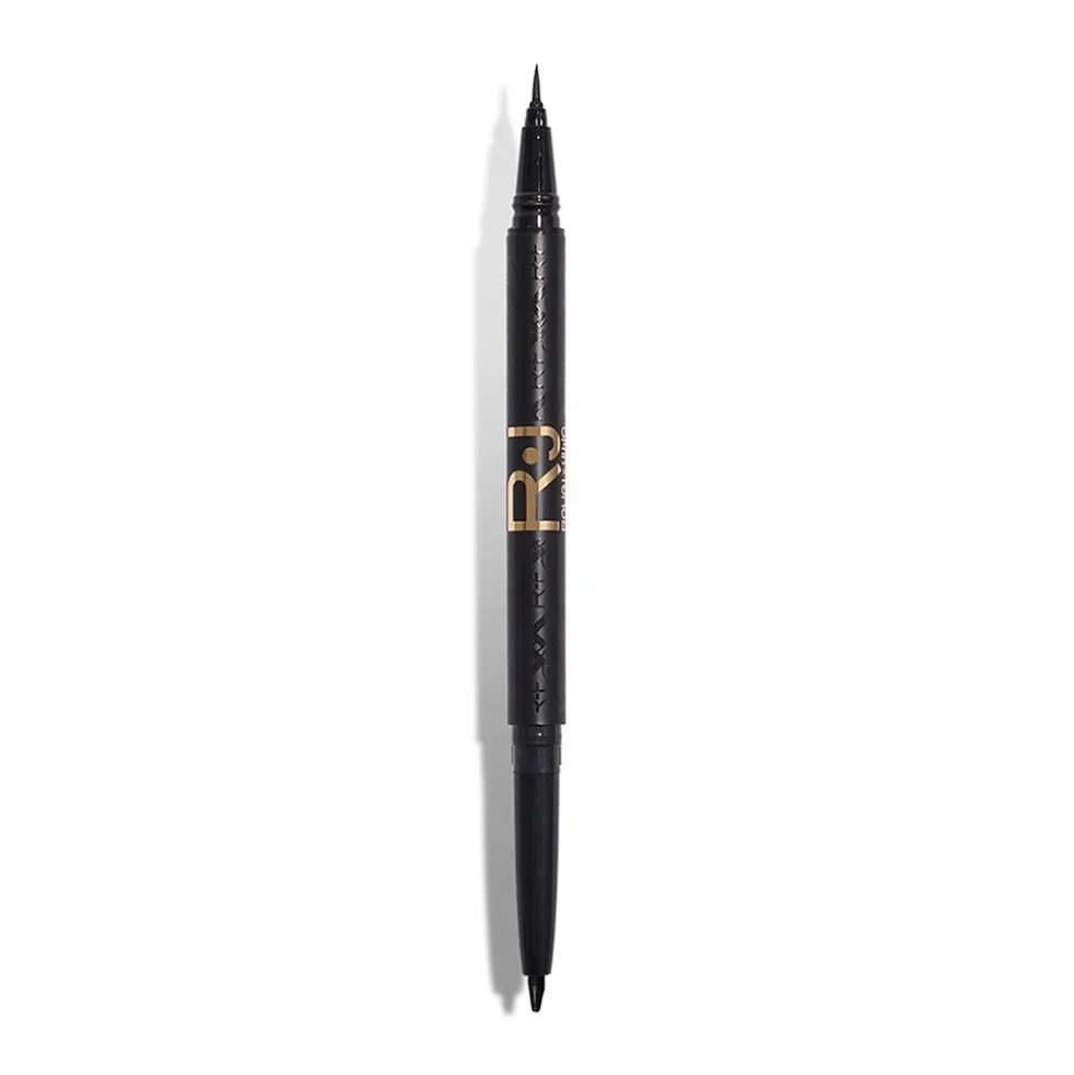 Rougj x Liu Jo Double Liner - Matita kajal automatica ed eyeliner liquido nero, 1 pezzo