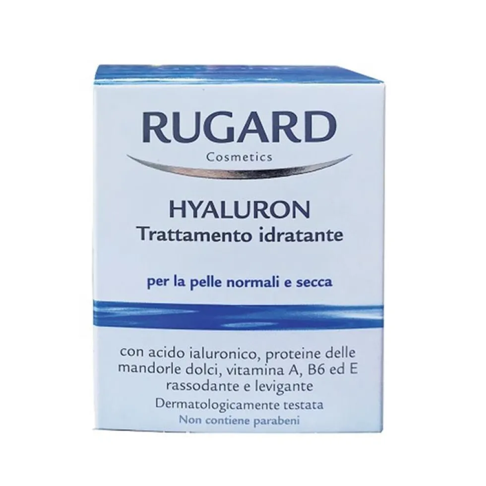 Rugard Cosmetics Hyaluron Trattamento Viso Idratante Per Pelle Secca, 50ml