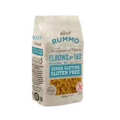 Rummo Senza Glutine - Elbows n.160 Pasta di Riso integrale e Mais, 400g