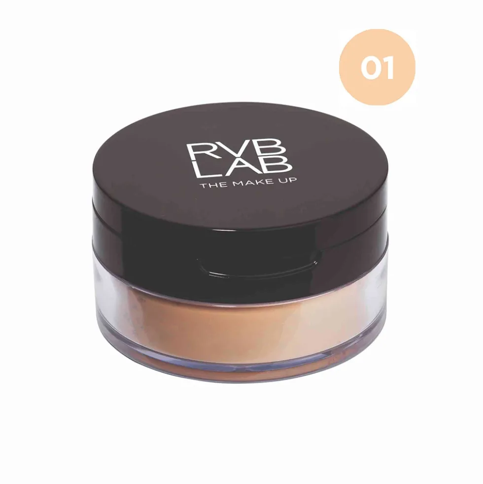 RVB Lab Cipria Libera Alta Definizione N. 01 - Polvere opacizzante per fissare il trucco, 22 g