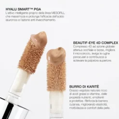 RVB Lab Correttore Meso Fill 22 - Correttore cremoso a coprenza media per il contorno occhi, 3,5 ml