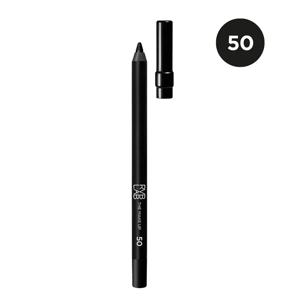 RVB Lab Matita Occhi Resistente all'Acqua N. 50 Nero - Matita per occhi a lunga tenuta, 1,2 g