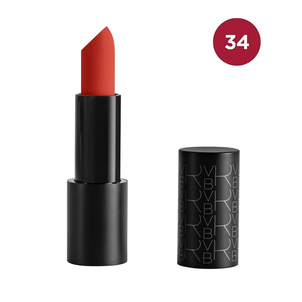 RVB Lab Matt&Velvet Lipstick Rossetto Opaco Colore N. 34, 3.5g