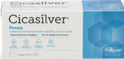 Sakura Cicasilver Pomata - Pomata vitamina e per il trattamento di lesioni cutanee, 50 ml
