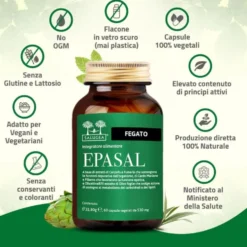 Salugea Epasal Integratore Depurazione del Fegato, 60 Capsule Vegetali