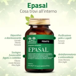 Salugea Epasal Integratore Depurazione del Fegato, 60 Capsule Vegetali