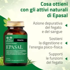 Salugea Epasal Integratore Depurazione del Fegato, 60 Capsule Vegetali