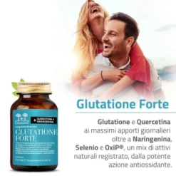 Salugea Glutatione Forte Integratore Antiossidante, 60 Capsule Vegetali