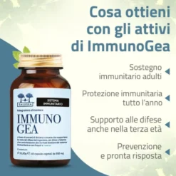 Salugea ImmunoGea Integratore Difese Immunitarie Adulti, 60 Capsule Vegetali