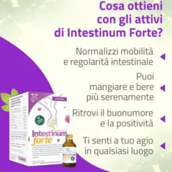 Salugea Intestinum Forte Integratore Intestino, 18 Flaconcini