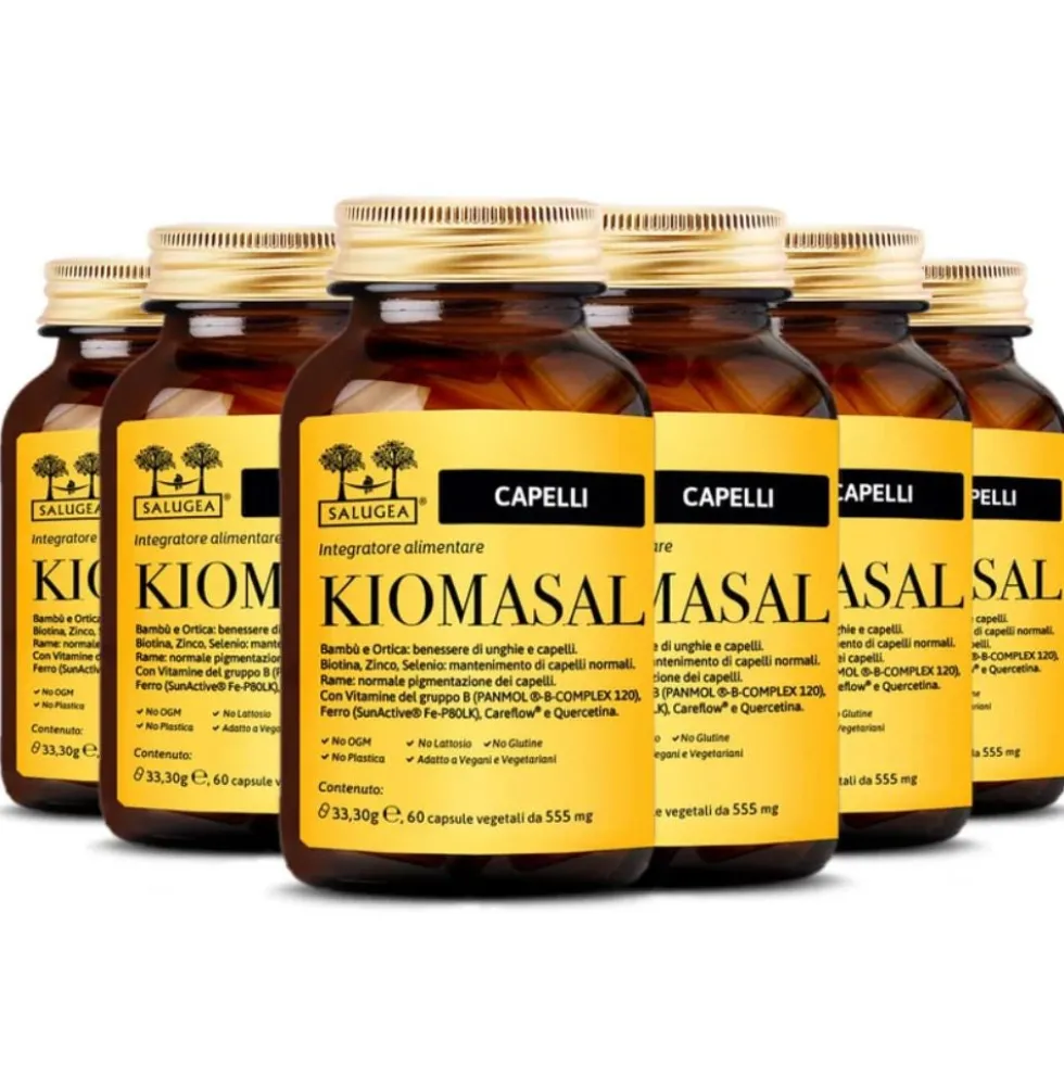 Salugea Kiomasal Integratore Capelli Pelle e Unghie, 60 Capsule Vegetali