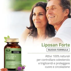 Salugea Liposan Forte Nuova Formula Integratore Colesterolo e Trigliceridi, 60 Capsule Vegetali