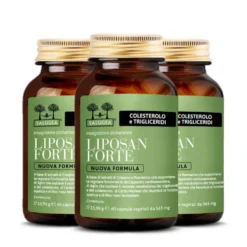 Salugea Liposan Forte Nuova Formula Integratore Colesterolo e Trigliceridi, 60 Capsule Vegetali