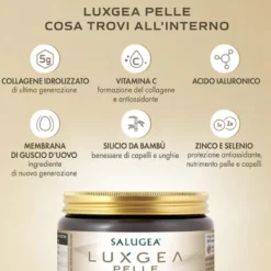 Salugea LuxGea Pelle Integratore di Collagene da Bere Bellezza Pelle, 130g
