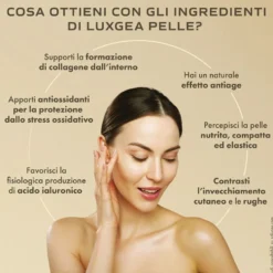 Salugea LuxGea Pelle Integratore di Collagene da Bere Bellezza Pelle, 130g