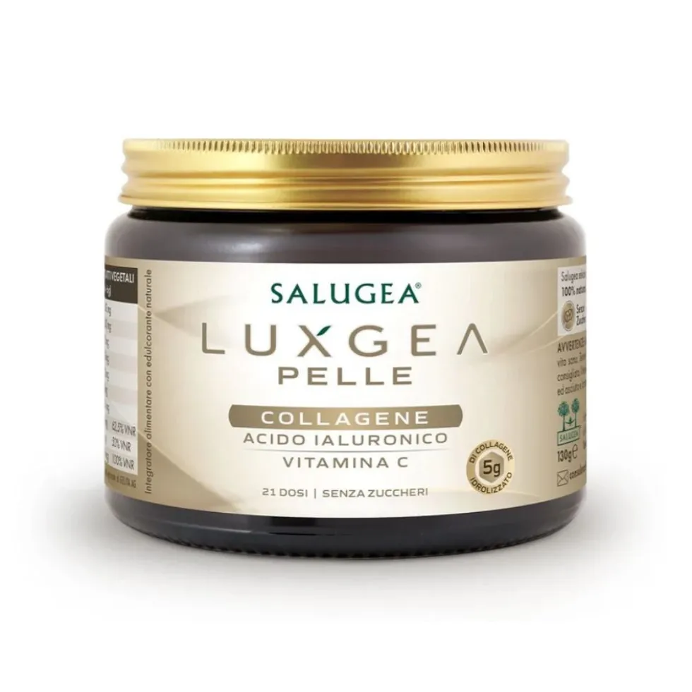 Salugea LuxGea Pelle Integratore di Collagene da Bere Bellezza Pelle, 130g