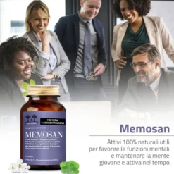 Salugea Memosan Integratore Memoria e Concentrazione, 60 Capsule Vegetali
