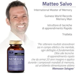 Salugea Memosan Integratore Memoria e Concentrazione, 60 Capsule Vegetali