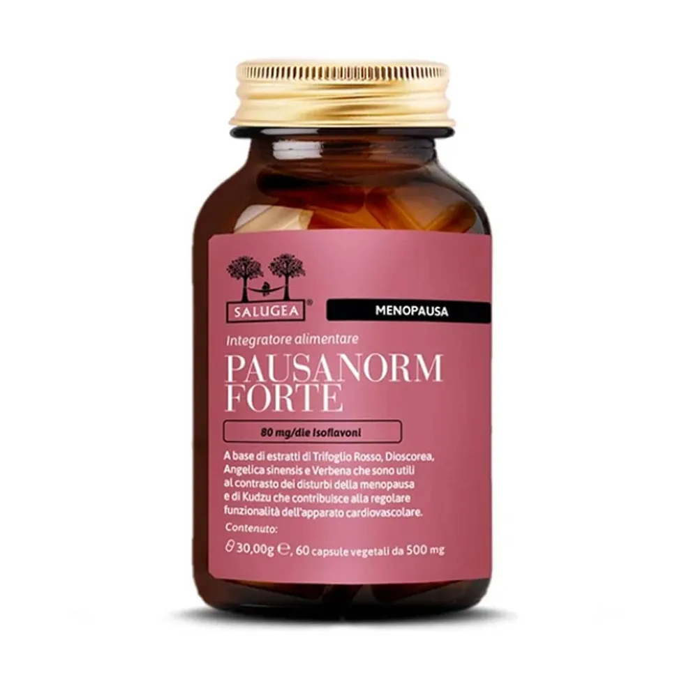 Salugea Pausanorm Forte Integratore Disturbi Menopausa Senza Soia, 60 Capsule