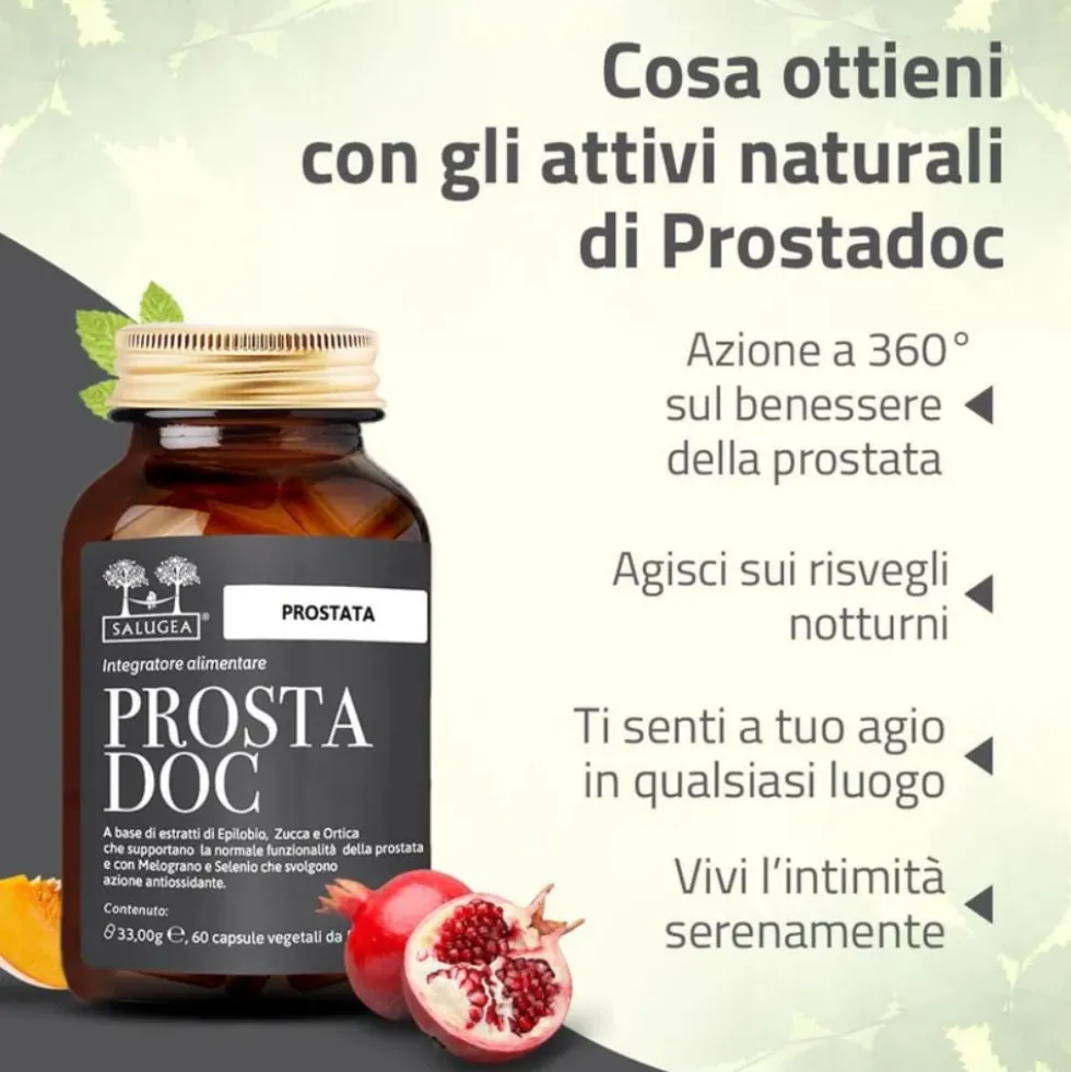Salugea Prostadoc Integratore Prostata, 60 Capsule Vegetali