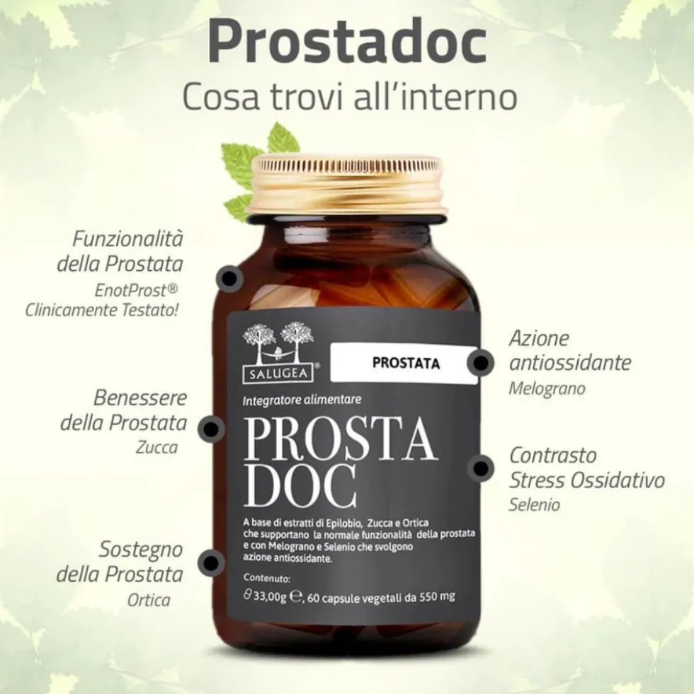 Salugea Prostadoc Integratore Prostata, 60 Capsule Vegetali