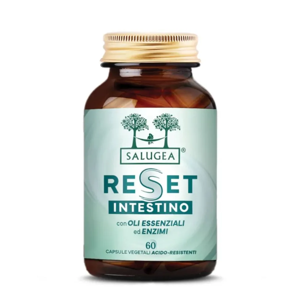 Salugea Reset Intestino Integratore Detox, 60 Capsule Vegetali Acido-Resistenti