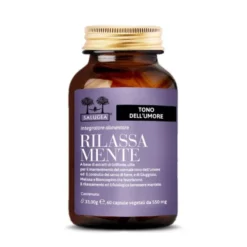Salugea Rilassa Mente Integratore Buonumore e Lucidità Mentale, 60 Capsule Vegetali